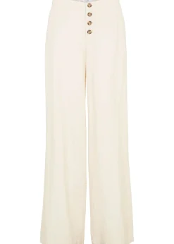 bonprix Pantalon palazzo en lin mélangé|Femme Pantalons