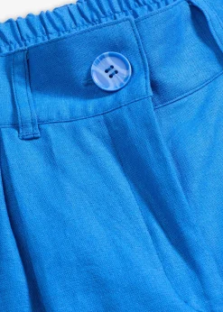 bonprix Pantalon palazzo en lin mélangé aérien|Femme Pantalons