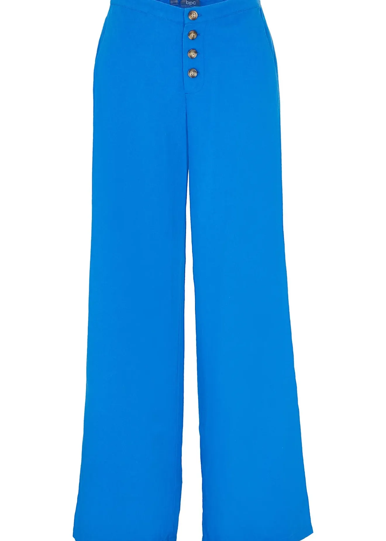 Femme bonprix Pantalons|Pantalon palazzo en lin mélangé