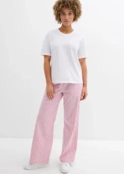 Femme bonprix Deux Pièces & Ensembles|Pantalons|Pantalon palazzo en popeline de coton