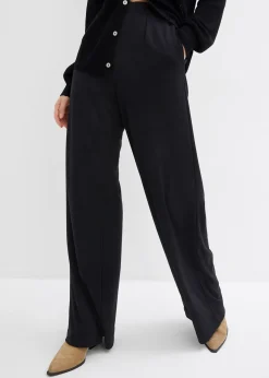 Femme bonprix Pantalons|Pantalon palazzo en Punto di Roma confortable