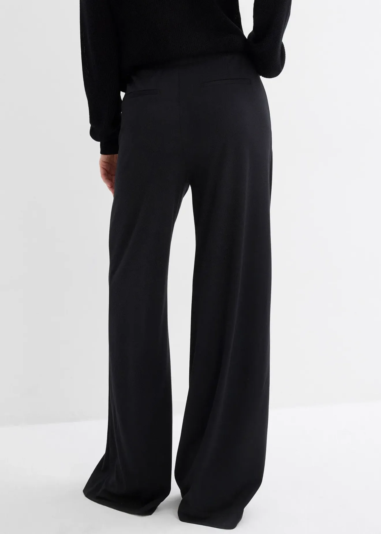 Femme bonprix Pantalons|Pantalon palazzo en Punto di Roma confortable