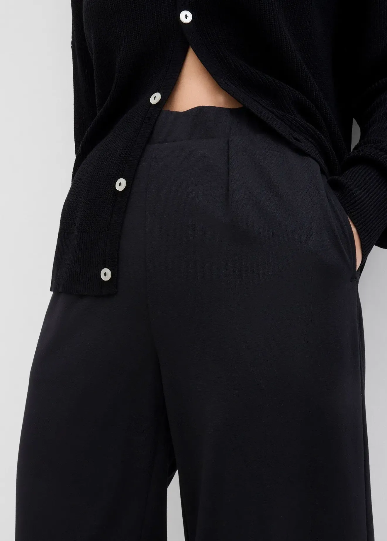 Femme bonprix Pantalons|Pantalon palazzo en Punto di Roma confortable