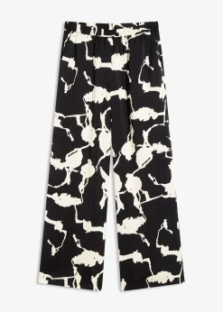 Femme bonprix Pantalons|Pantalon palazzo en satin fluide