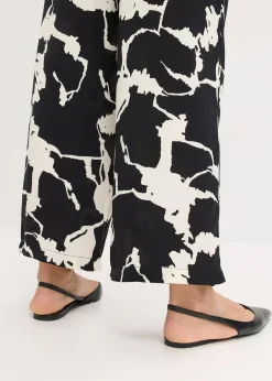 Femme bonprix Pantalons|Pantalon palazzo en satin fluide