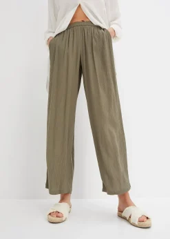 Femme bonprix Pantalons|Pantalon palazzo en viscose douce