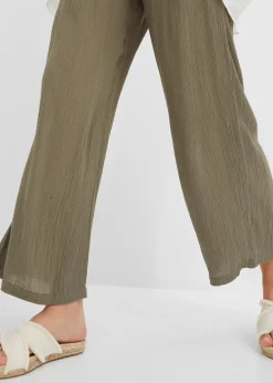 Femme bonprix Pantalons|Pantalon palazzo en viscose douce