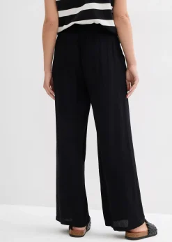 Femme bonprix Pantalons|Pantalon palazzo en viscose douce