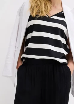 Femme bonprix Pantalons|Pantalon palazzo en viscose douce