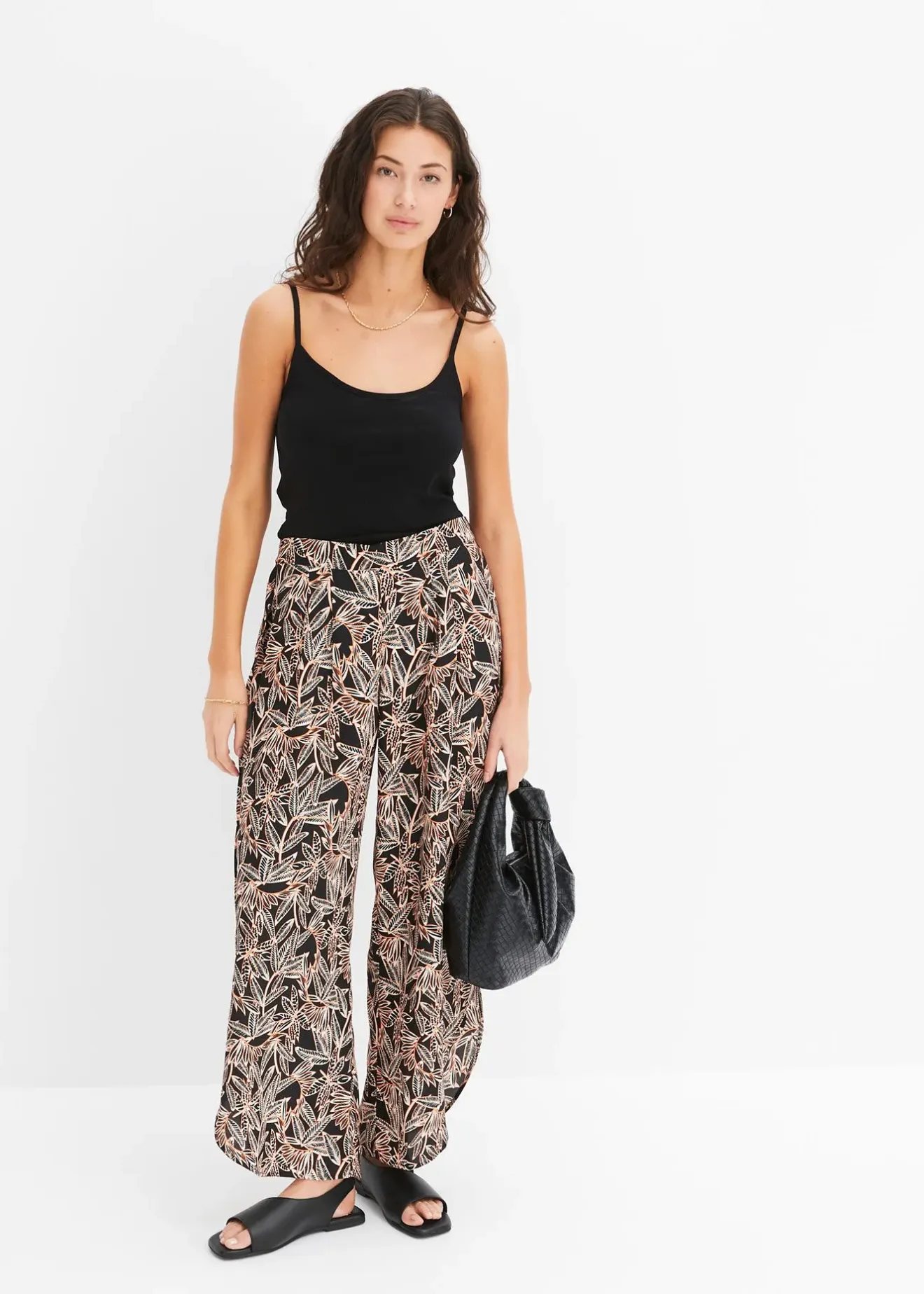 Femme bonprix Pantalons|Pantalon palazzo fendu en bas