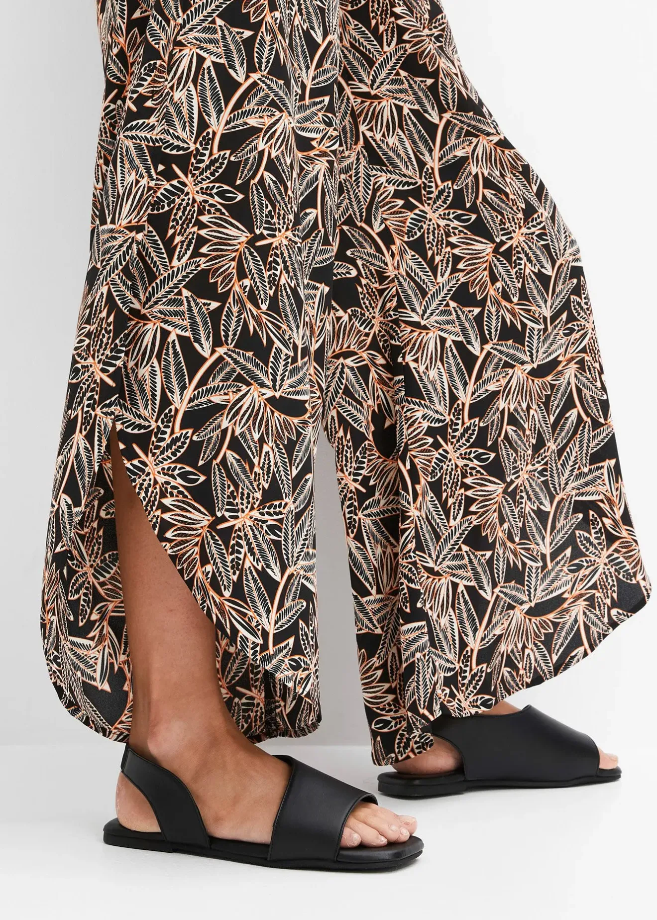 Femme bonprix Pantalons|Pantalon palazzo fendu en bas