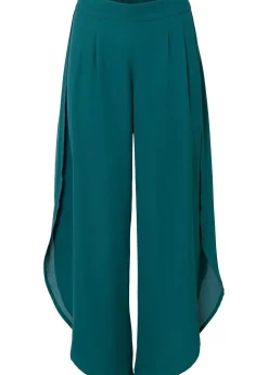 bonprix Pantalon palazzo fendu sur les côtés|Femme Pantalons