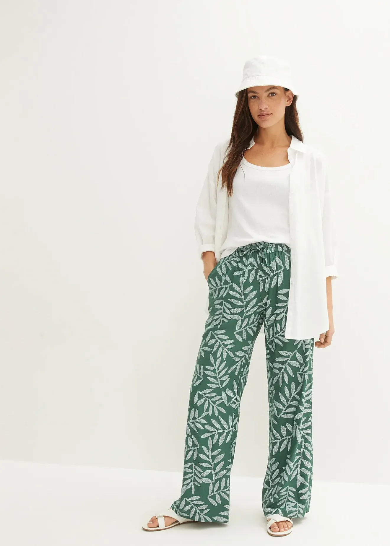 Femme bonprix Pantalons|Pantalon palazzo imprimé