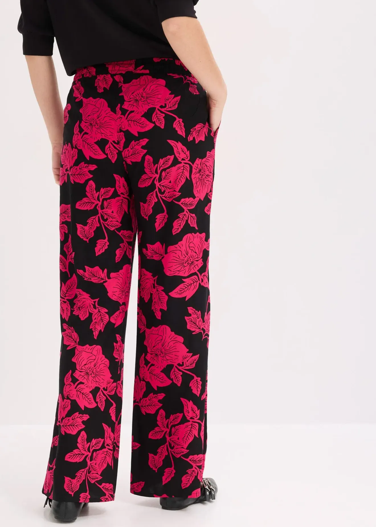 Femme bonprix Pantalons|Pantalon palazzo imprimé en viscose
