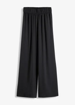 Femme bonprix Pantalons|Pantalon palazzo léger et fluide, taille haute et confortable, long
