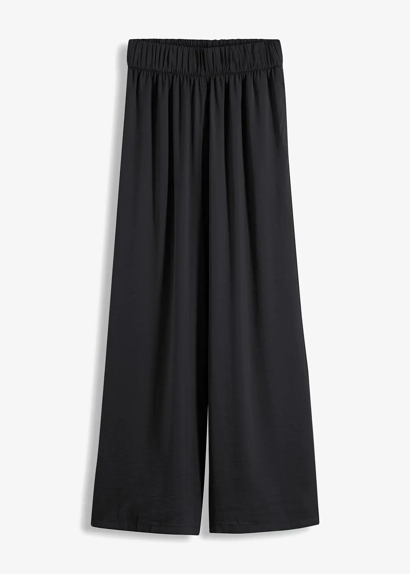 Femme bonprix Pantalons|Pantalon palazzo léger et fluide, taille haute et confortable, long