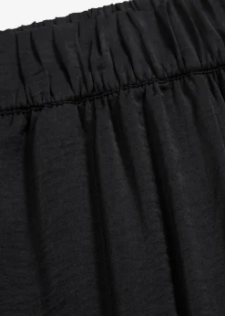 Femme bonprix Pantalons|Pantalon palazzo léger et fluide, taille haute et confortable, long