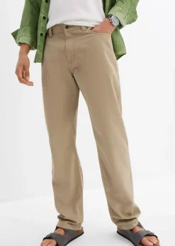 bonprix Pantalon regular en twill, droit, 100% coton|Homme Pantalons