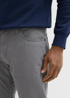 bonprix Pantalon regular en twill, droit, 100% coton|Homme Pantalons