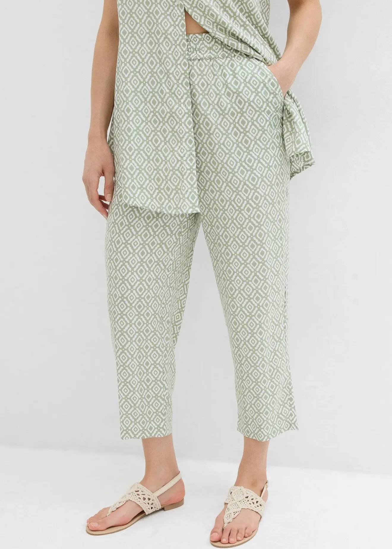 Femme bonprix Deux Pièces & Ensembles|Pantalons|Pantalon sarouel en viscose