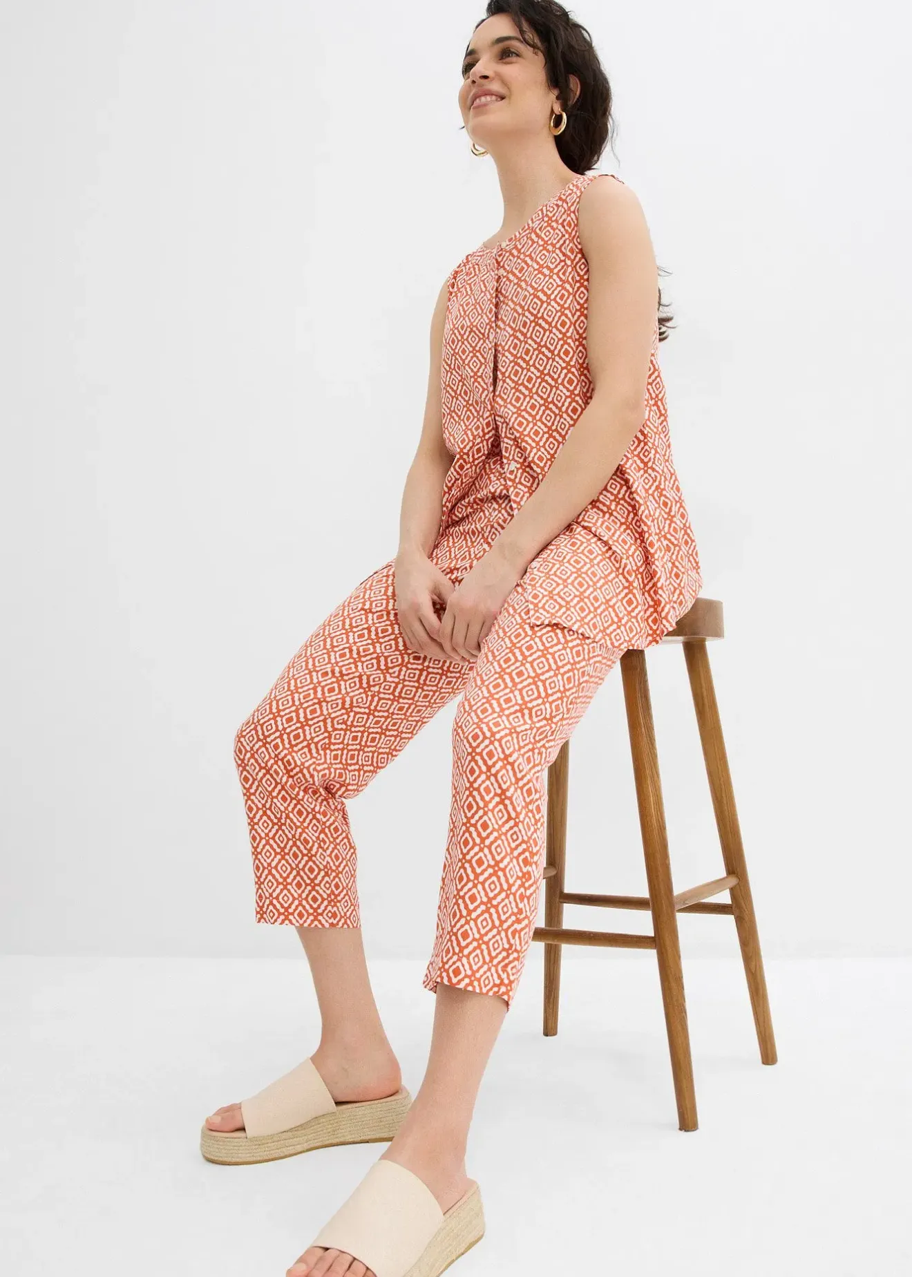 Femme bonprix Deux Pièces & Ensembles|Pantalons|Pantalon sarouel en viscose