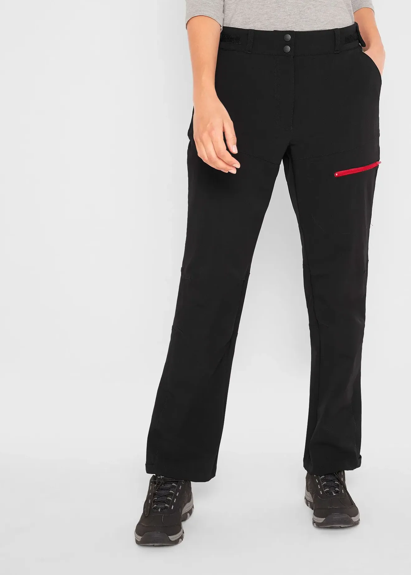 Femme bonprix Vêtements De Plein Air|Vêtements De Sport|Pantalon softshell extensible à poches, déperlant