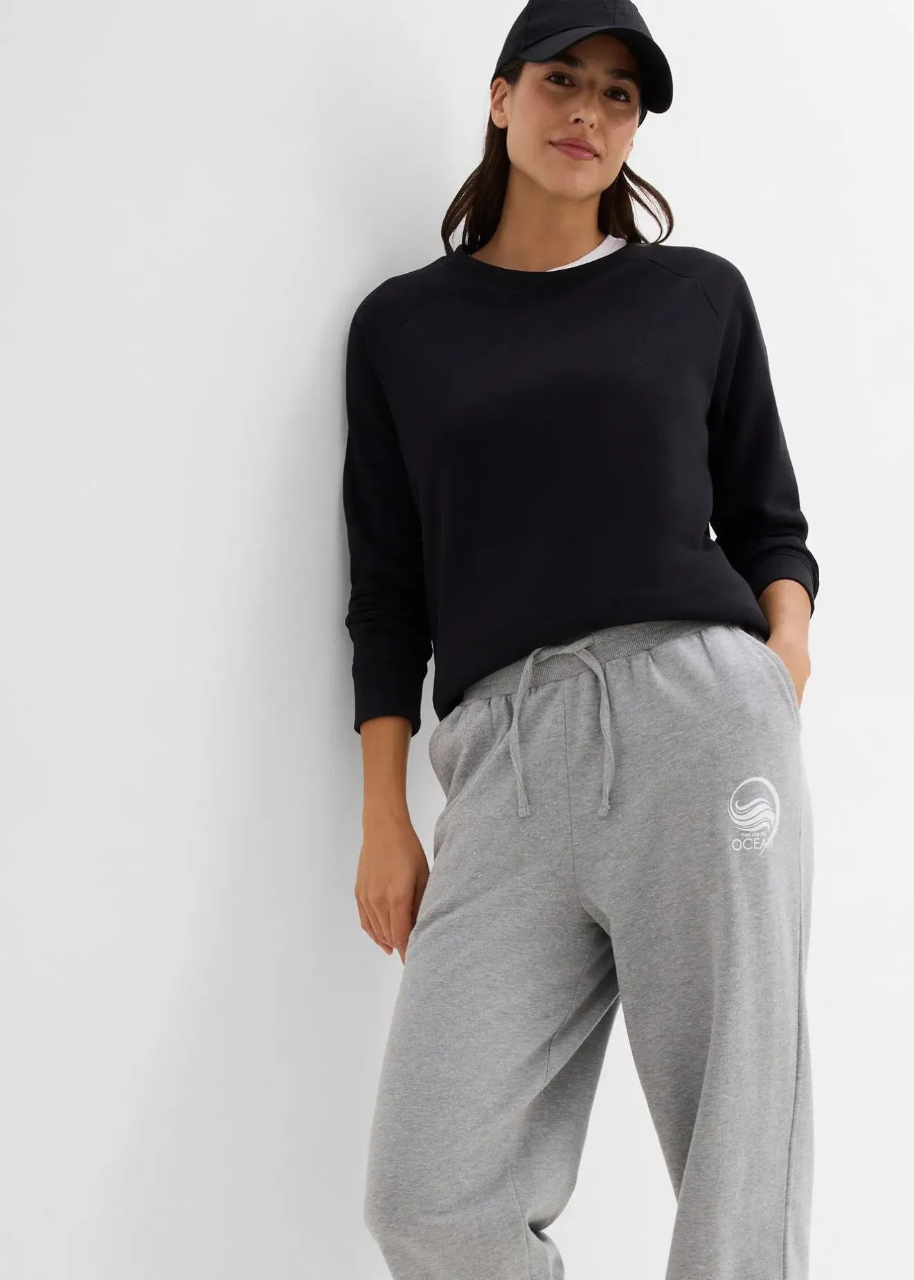 Femme bonprix Sweats|Pantalons|Pantalon sweat 100% coton