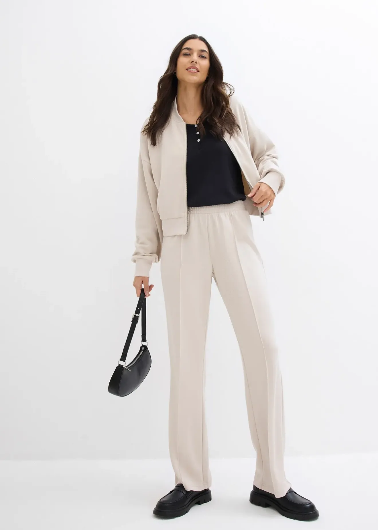 bonprix Pantalon sweat doux|Femme Sweats|Pantalons