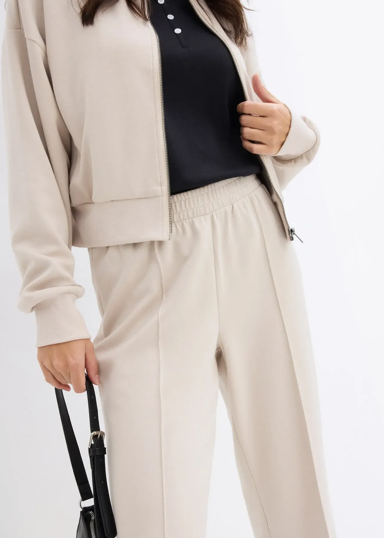 bonprix Pantalon sweat doux|Femme Sweats|Pantalons