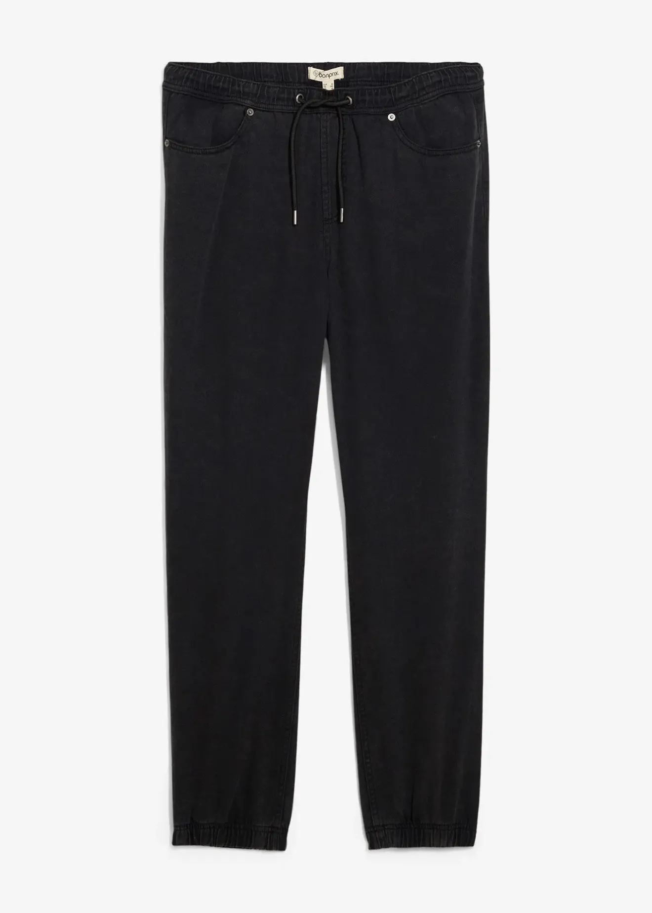 Homme bonprix Pantalons|Pantalon taille extensible fuselé en twill 100% coton