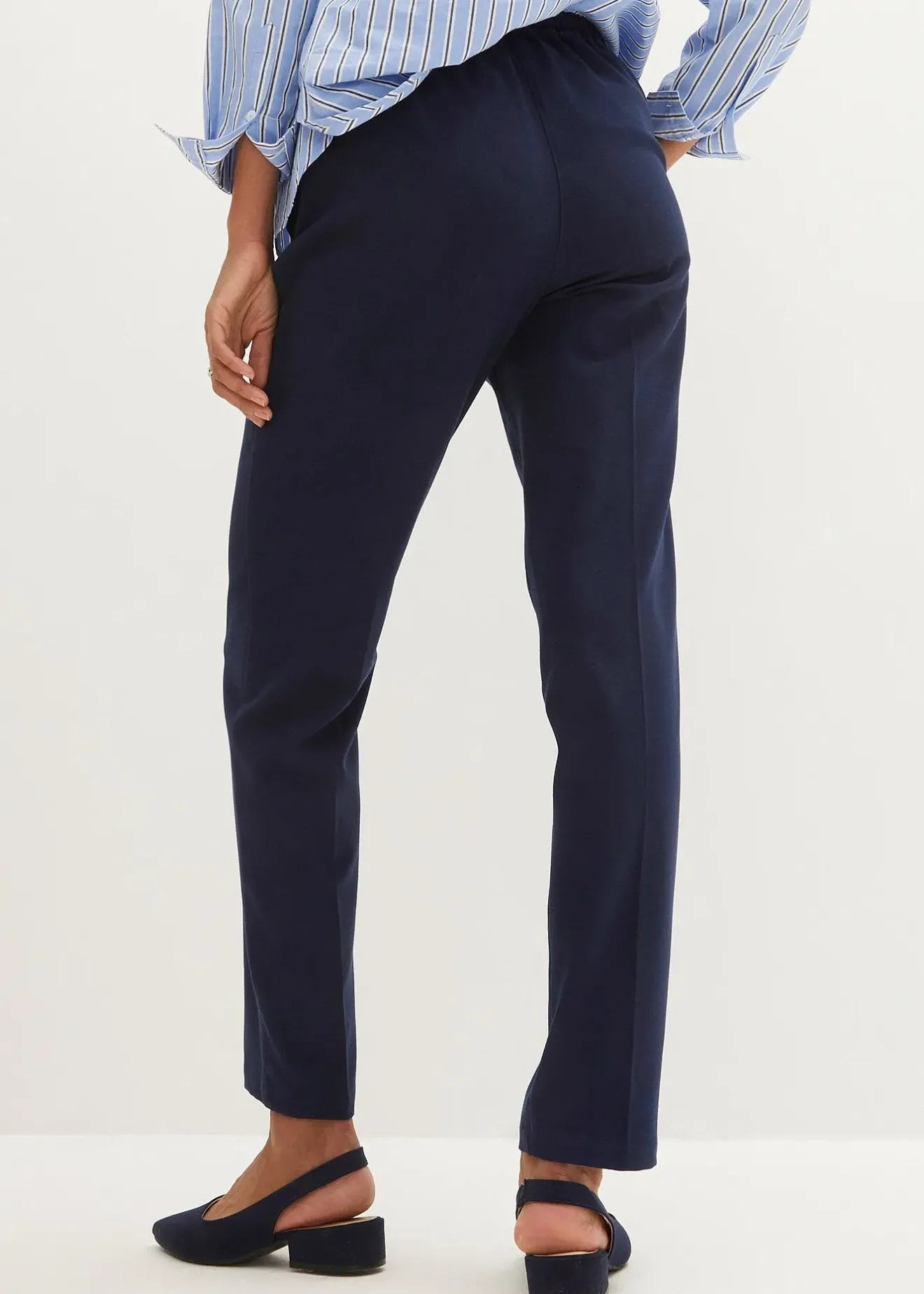 Femme bonprix Pantalons|Pantalon taille élastiquée