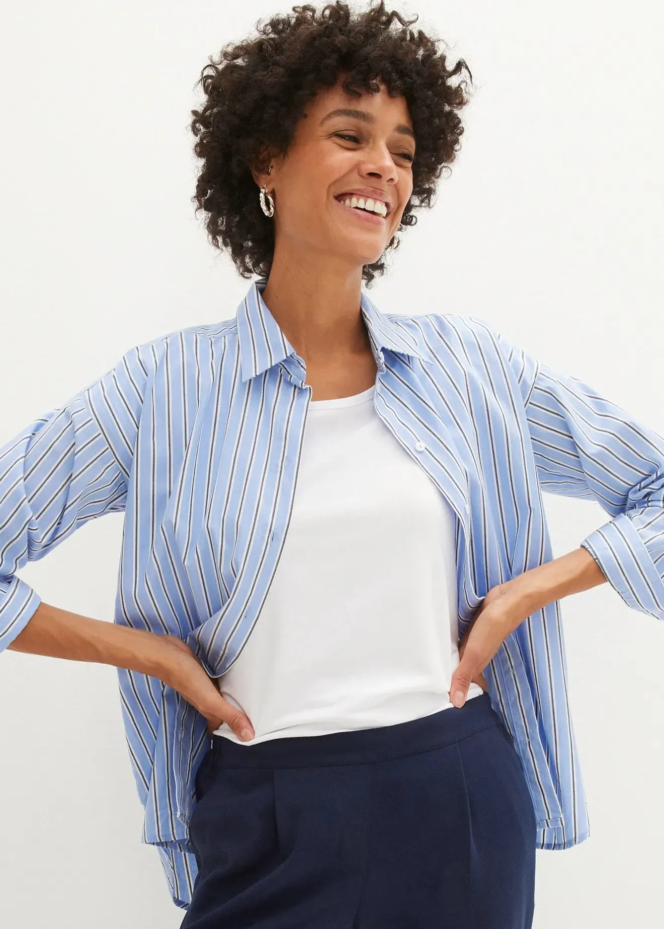 Femme bonprix Pantalons|Pantalon taille élastiquée