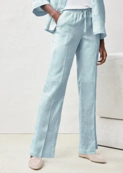 Femme bonprix Premium|Pantalons|Pantalon taille élastiquée 100% lin