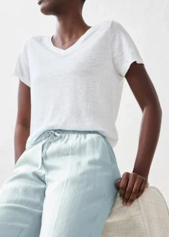 Femme bonprix Premium|Pantalons|Pantalon taille élastiquée 100% lin