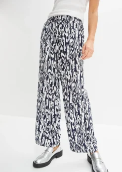 bonprix Pantalon taille élastiquée en viscose fluide|Femme Pantalons