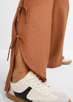 Femme bonprix Pantalons|Pantalon taille élastiquée avec nouettes