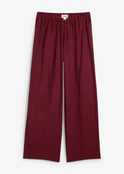 bonprix Pantalon texturé en viscose mélangée|Femme Deux Pièces & Ensembles|Pantalons