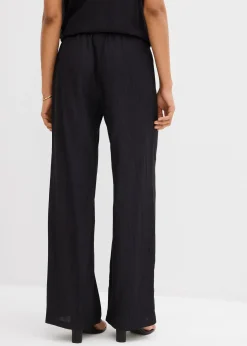 Femme bonprix Deux Pièces & Ensembles|Pantalons|Pantalon texturé en viscose mélangée