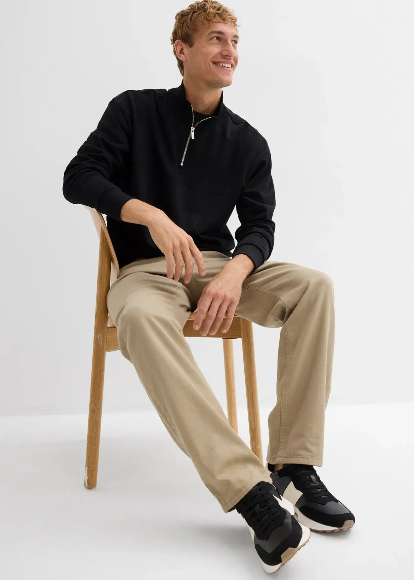 bonprix Pantalon thermique, droit et décontracté, taille élastiquée|Homme Vêtements Thermiques|Pantalons