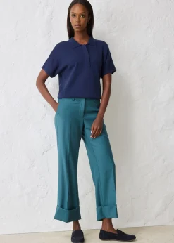 Femme bonprix Premium|Pantalons|Pantalon évasé avec laine