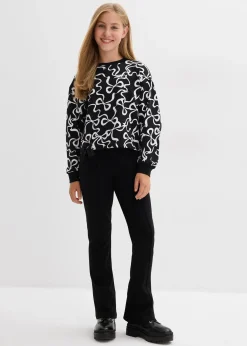 Enfant bonprix Vêtements Enfant|Filles 9-16 Ans·Pantalons & Leggings|Pantalon évasé en jersey coton épais