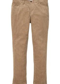bonprix Pantalon velours côtelé extensible Regular Fit, confortable|Homme Pantalons