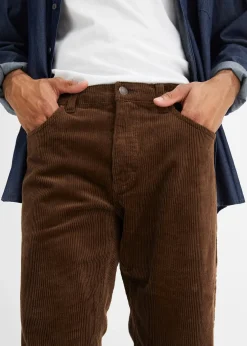 Homme bonprix Pantalons|Pantalon velours côtelé extensible Regular Fit, confortable