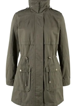 bonprix Parka coton avec doublure jersey|Femme Vestes & Manteaux