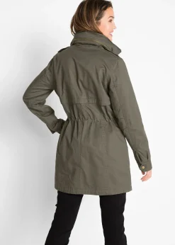 bonprix Parka coton avec doublure jersey|Femme Vestes & Manteaux