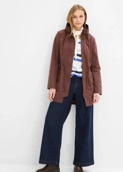 Femme bonprix Vestes & Manteaux|Parka courte en coton à col montant, cintrée