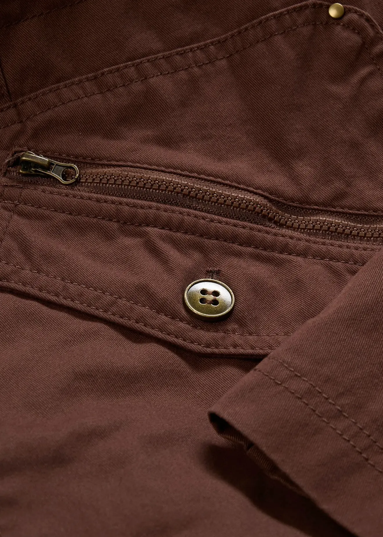 Femme bonprix Vestes & Manteaux|Parka courte en coton à col montant, cintrée