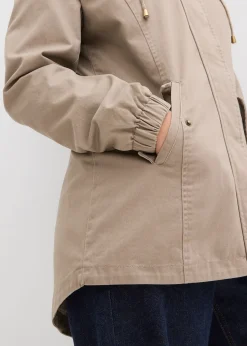 Femme bonprix Vestes & Manteaux|Parka de mi-saison en coton avec capuche imprimée