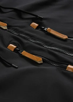 Homme bonprix Vestes|Parka d’hiver à capuche et détails enduits