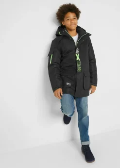 Enfant bonprix Vêtements Enfant|Garçons 9-16 Ans·Vestes Outdoor|Parka d’hiver à capuche et détails sportifs